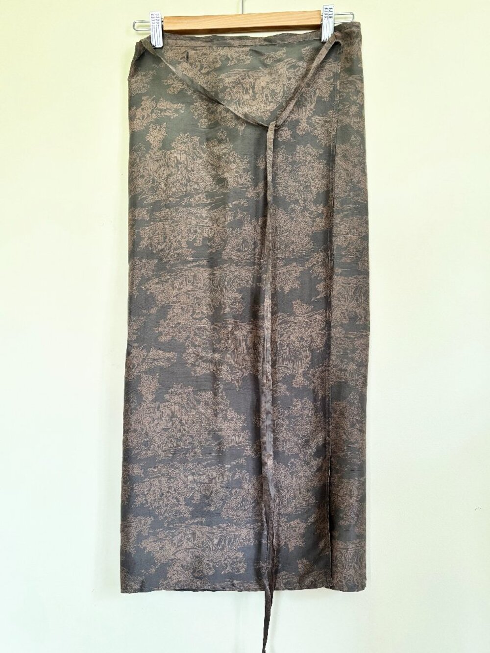 Claudie Perlot Silk Wrap Skirt VINTAGE Size M